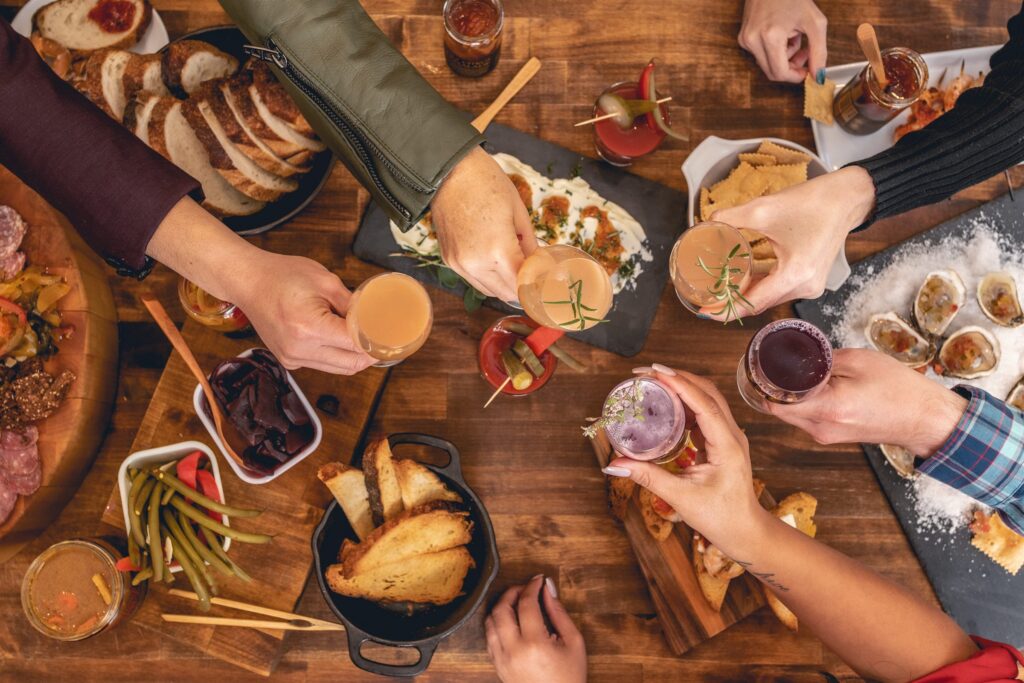 Copper Pot & Wooden Spoon: charcuterie toast