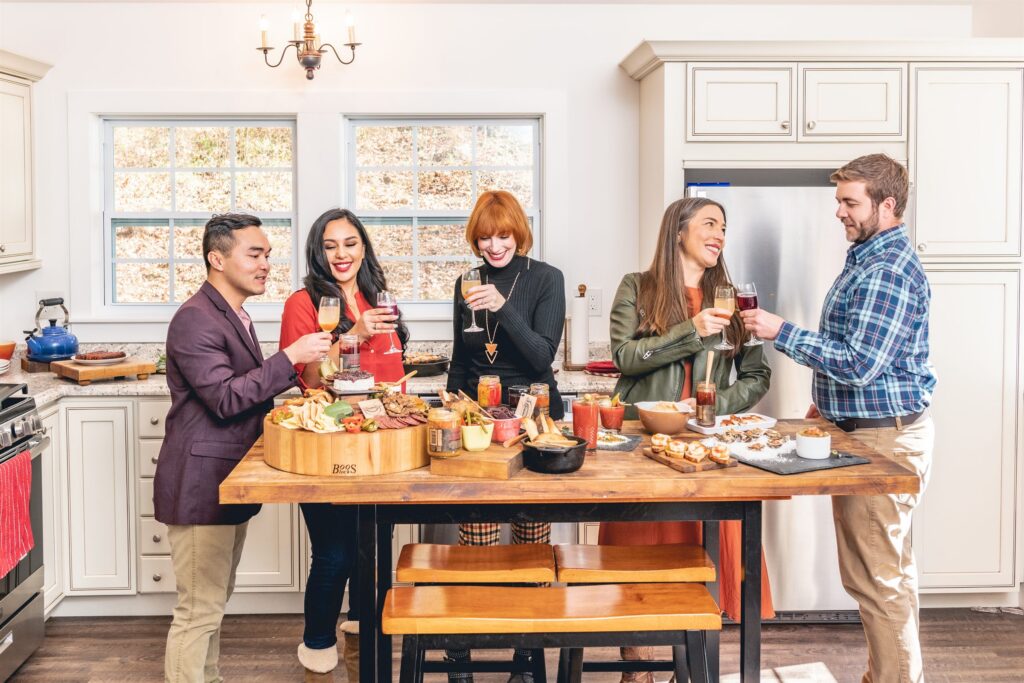 Copper Pot & Wooden Spoon: kitchen gathering