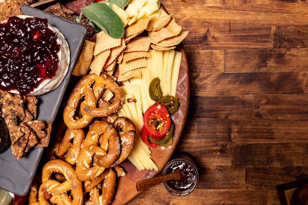 Copper Pot & Wooden Spoon: snack board