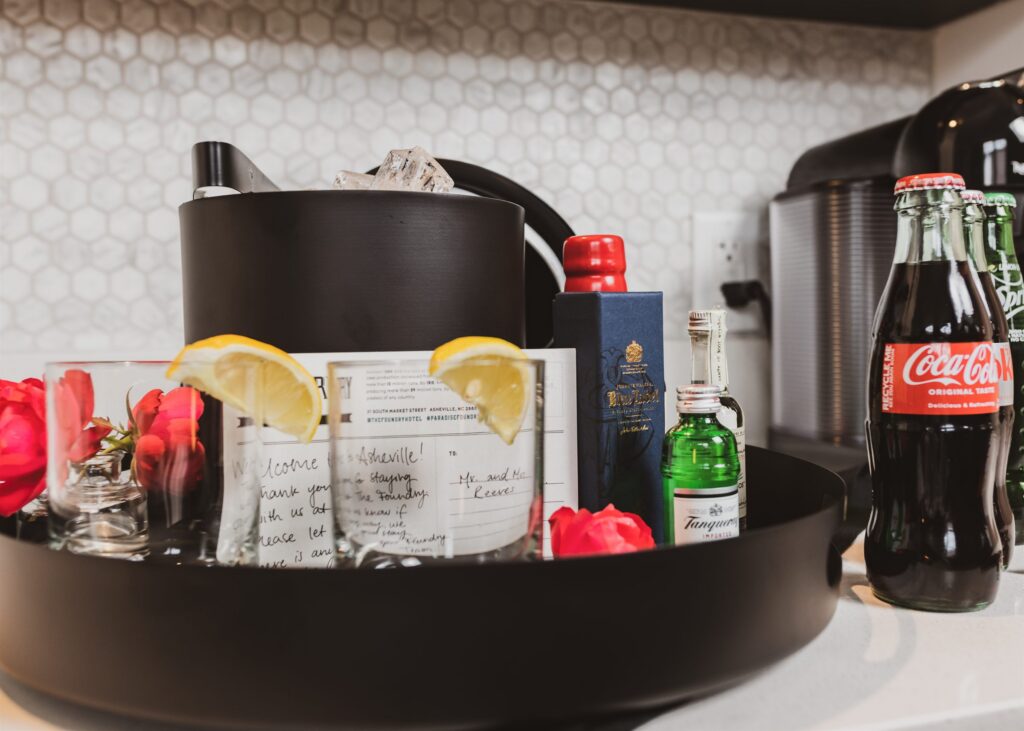 The Foundry Hotel: room service tray